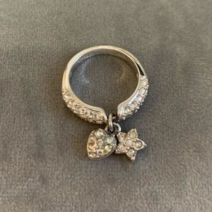 Swarovski charm ring